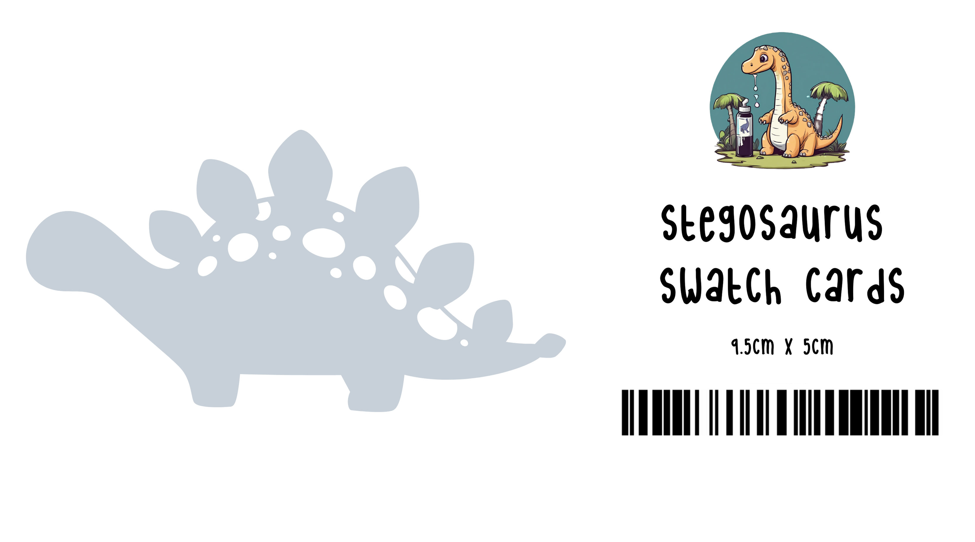 Stegosaurus Swatch Cards