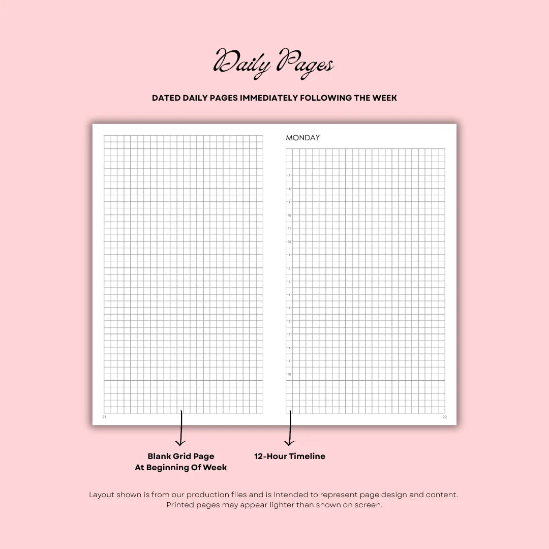 Plans - Quarterly Horizontal Planner (Undated Edition)