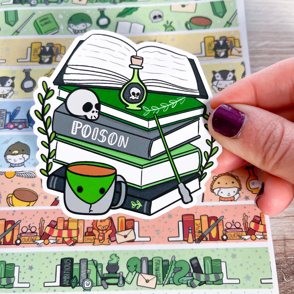 Ambitious Book Stack Premium Vinyl Die Cut