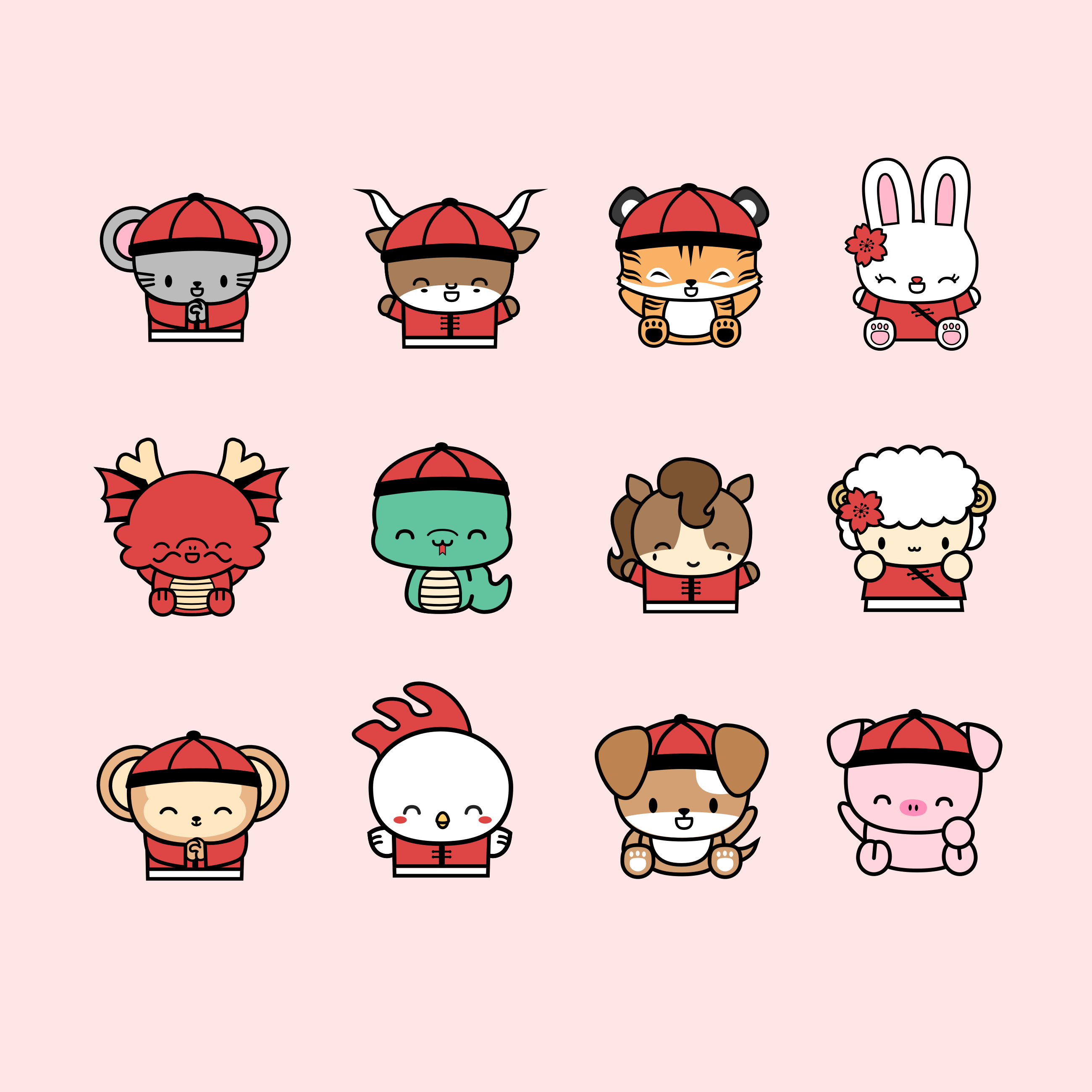 Enamel Pin - Zodiac Animals Magnet