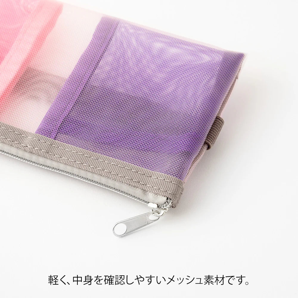 Book Band Pen Case <For B6 〜 A5> Mesh Pink