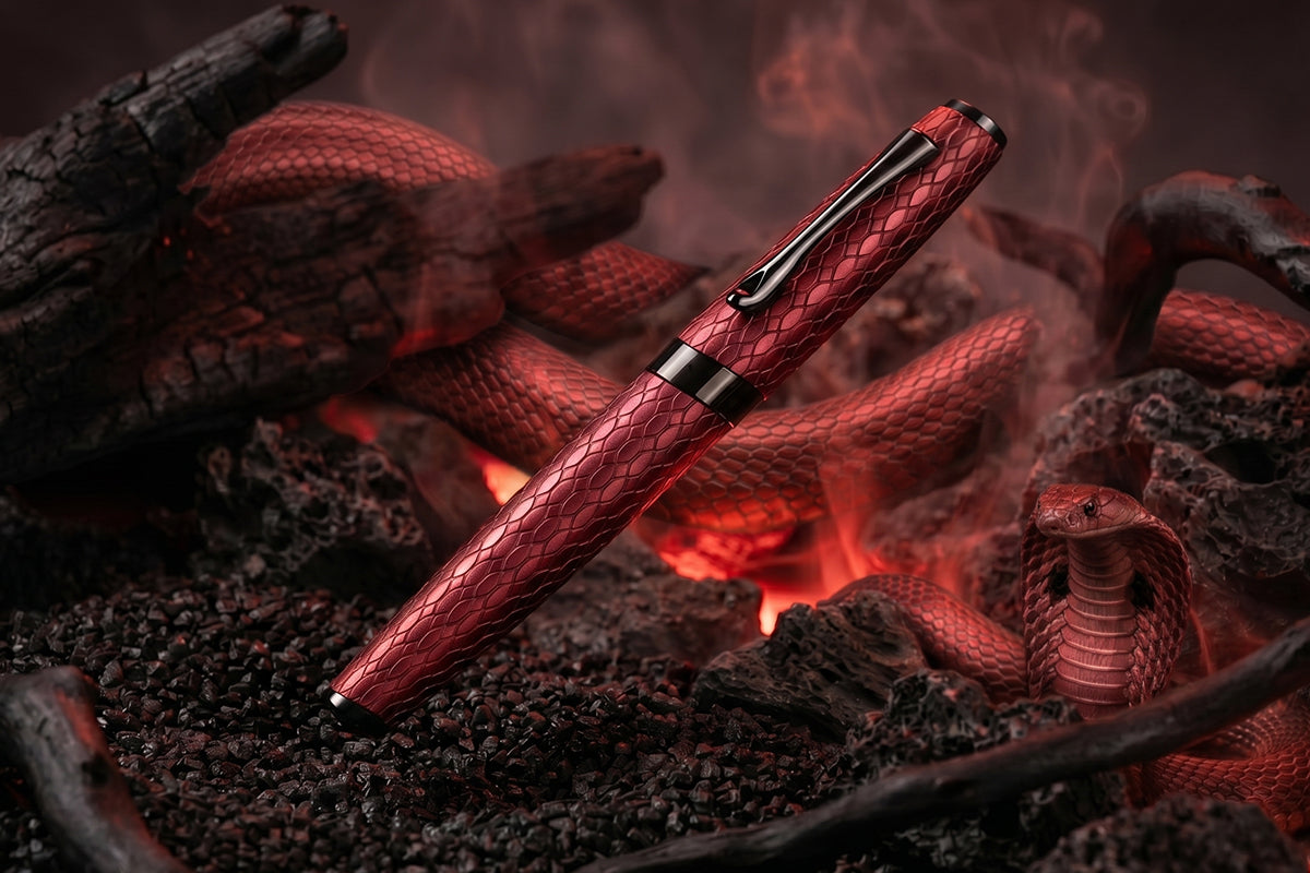 Burgundy Cobra Fountain Pen