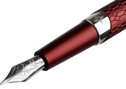 Burgundy Cobra Fountain Pen