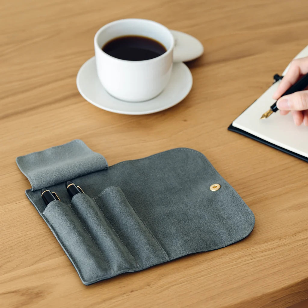 3-Slot Roll Pen Case (Tochigi Leather)