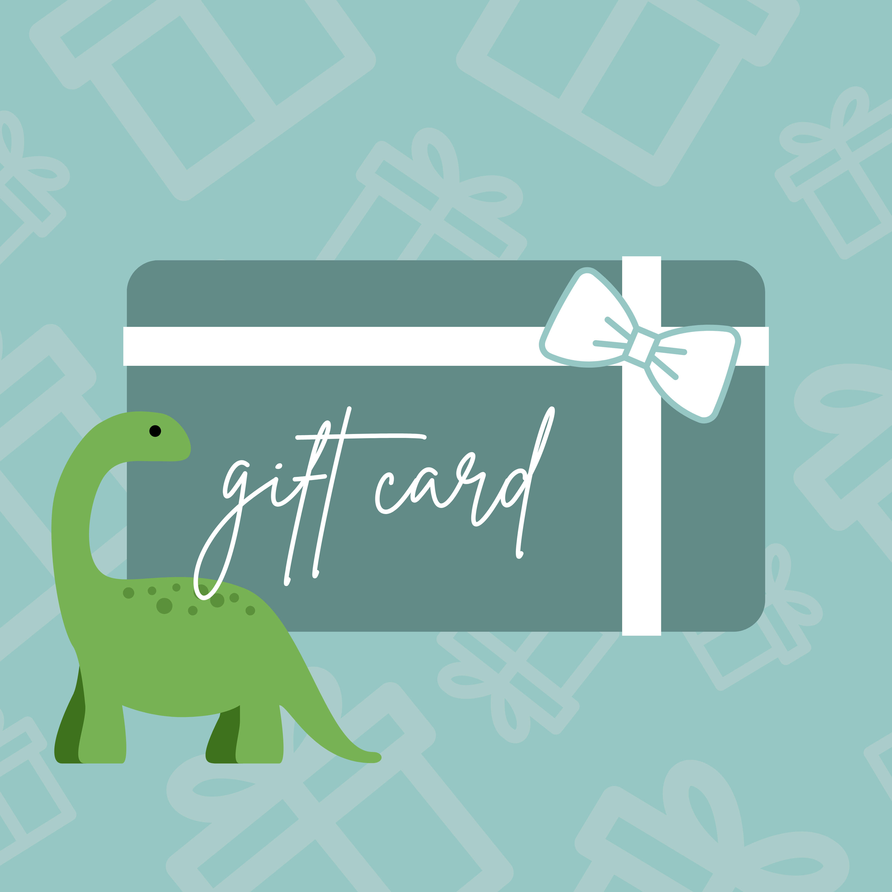 Dino-Writes Gift Card