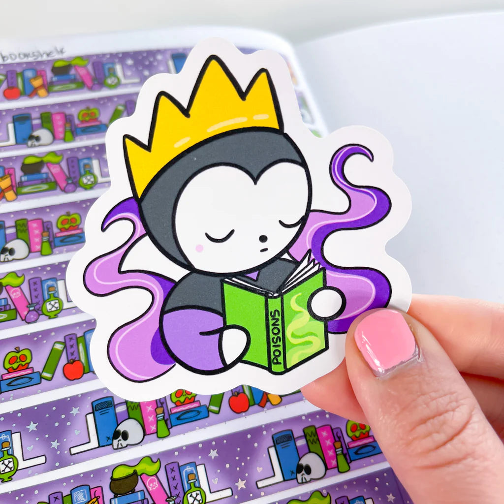 Evil Queen Reads Premium Vinyl Die Cut