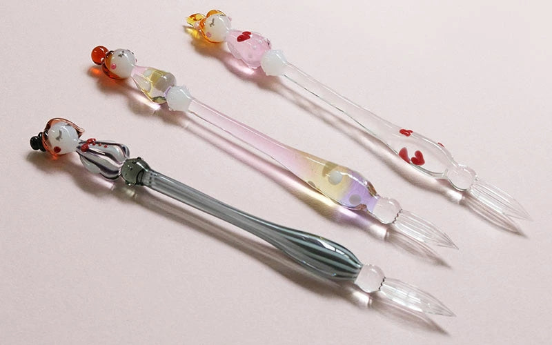 Fashionable Lady Glass Pen