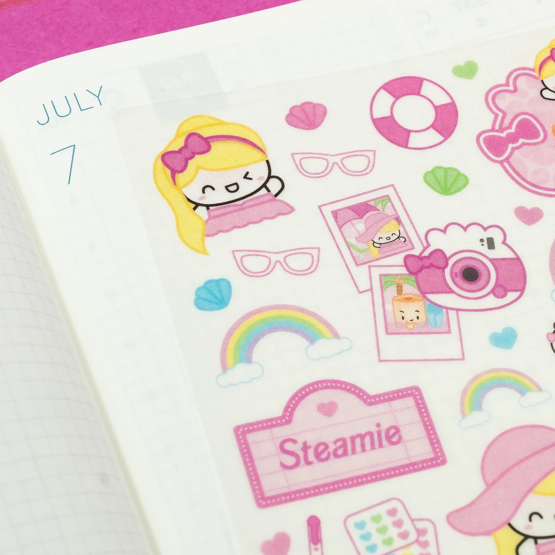 Steamie Girl Washi Stickers