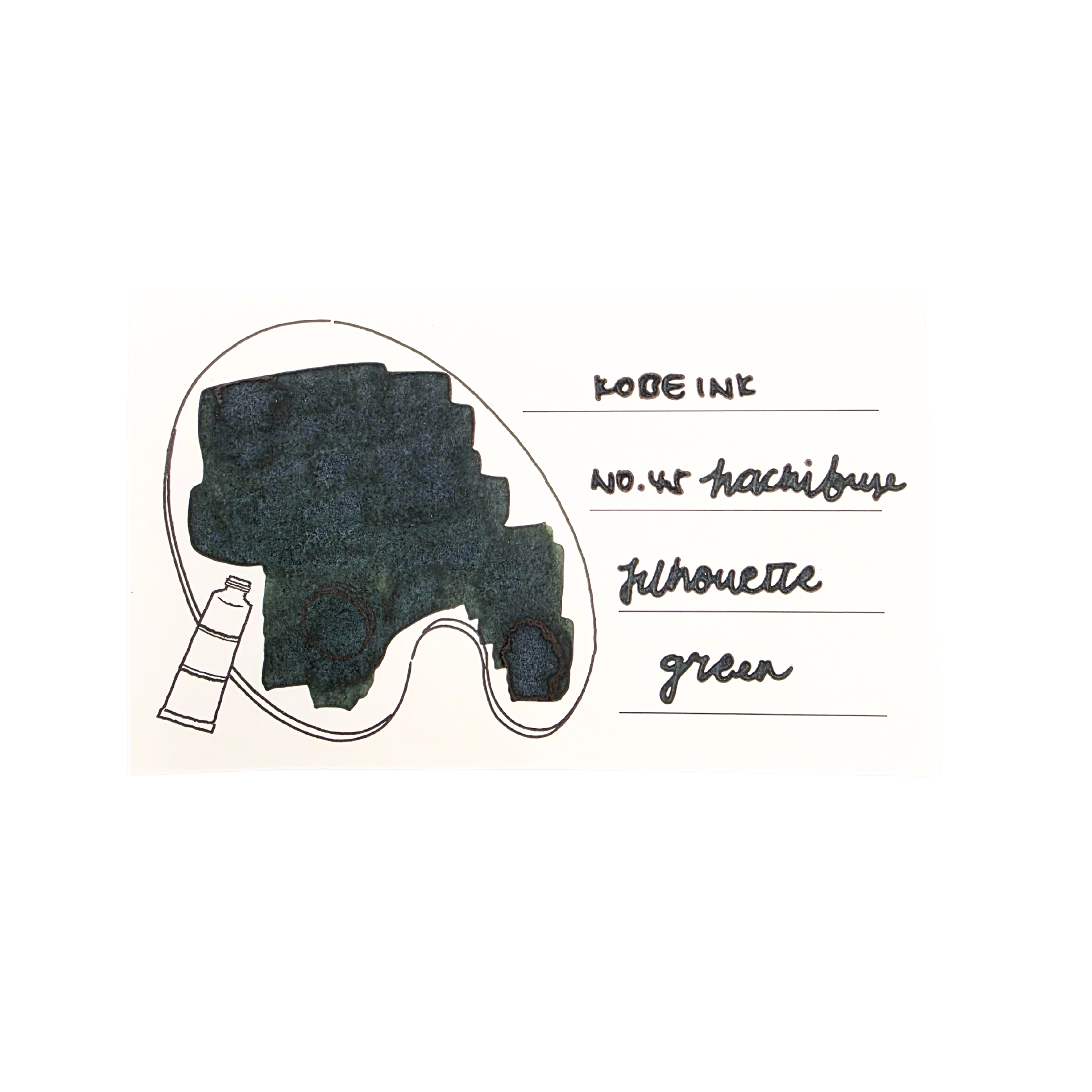 Kobe INK No.45 Hachibusa Silhouette Green