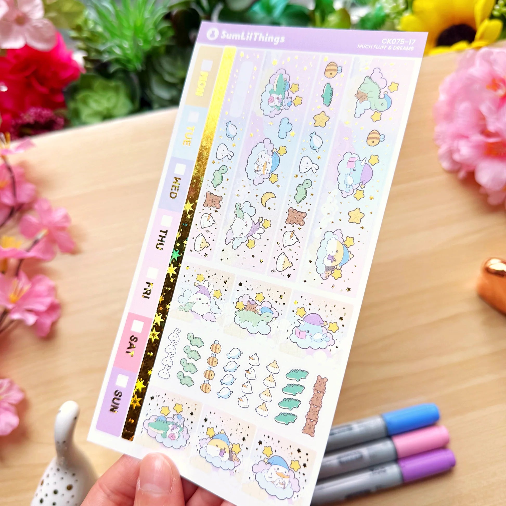 Hobonichi WEEKS Kit - Lil' Fluff & Dreams - Gold Star Foil