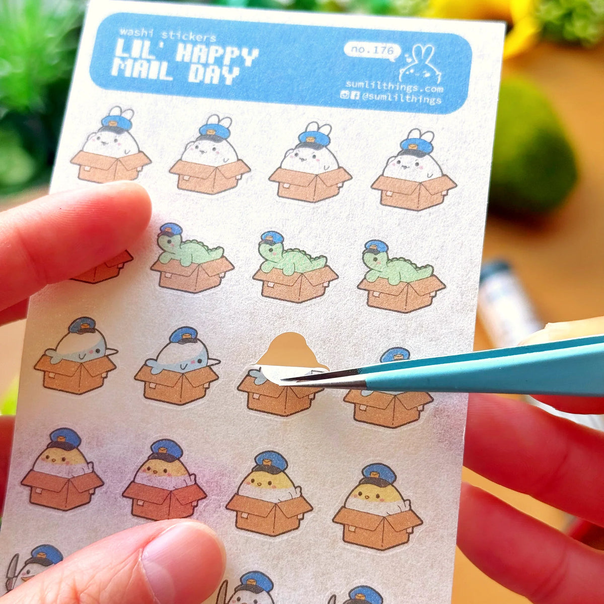 Washi Sticker - Lil' Happy Mail Day