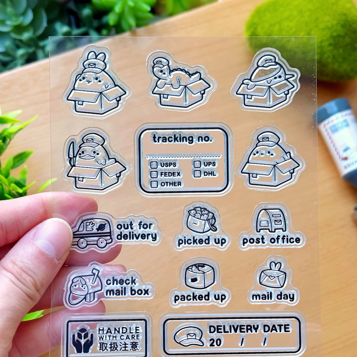 Clear Stamp - Lil' Postal Pals