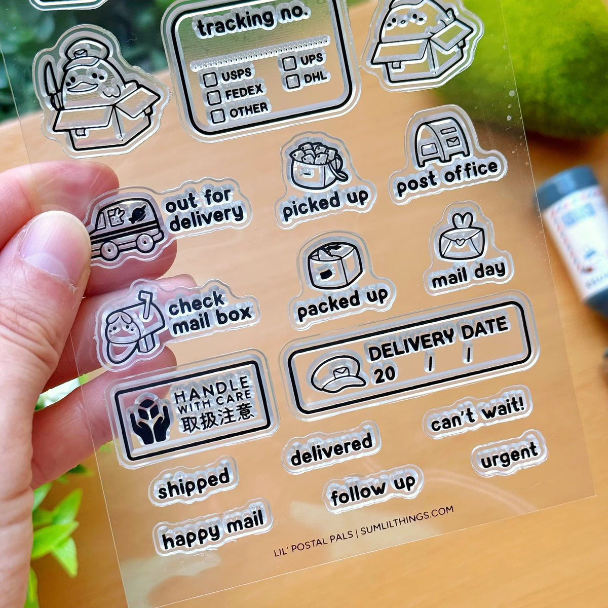 Clear Stamp - Lil' Postal Pals