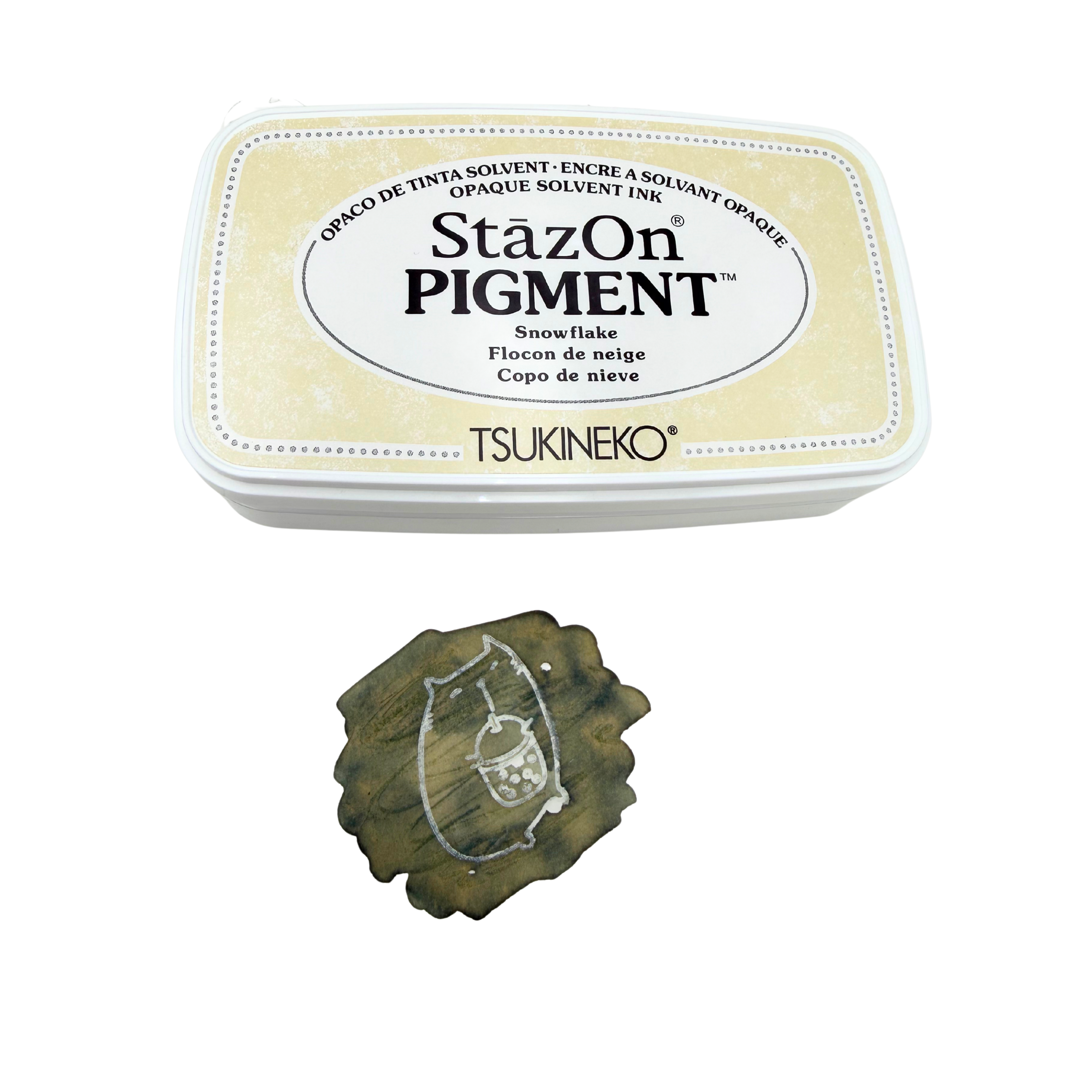 White Stay-On Pigment Stamp Pad