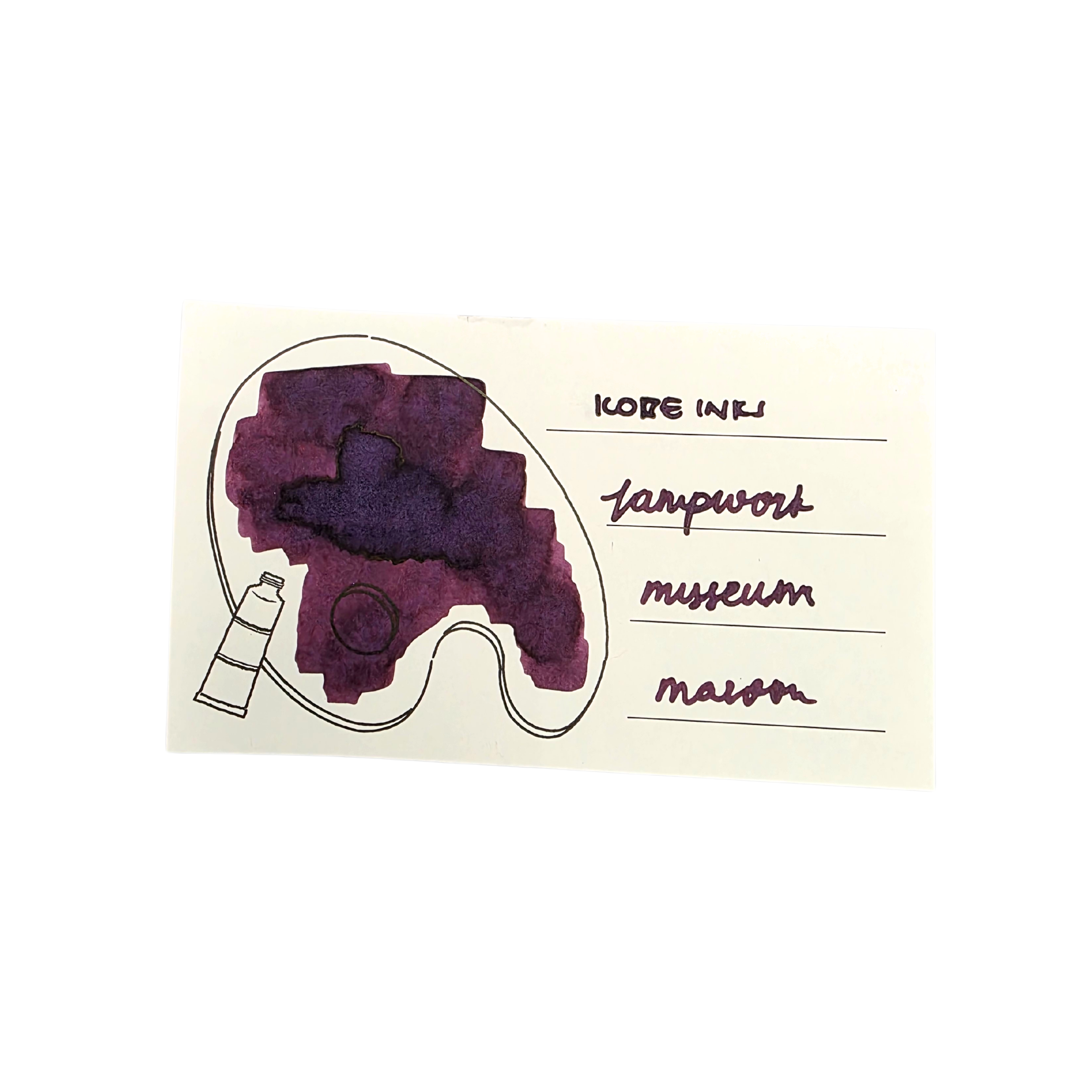 Kobe INK Special Color Lampwork Museum Maroon