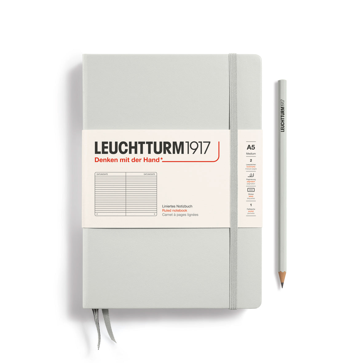 Light Grey A5 Classic Notebook (Hardcover)