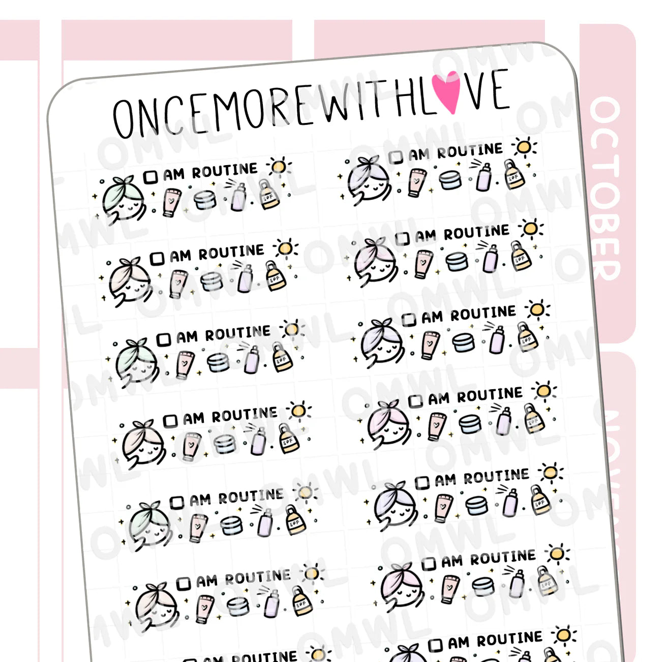 AM Routine Skincare Tracker