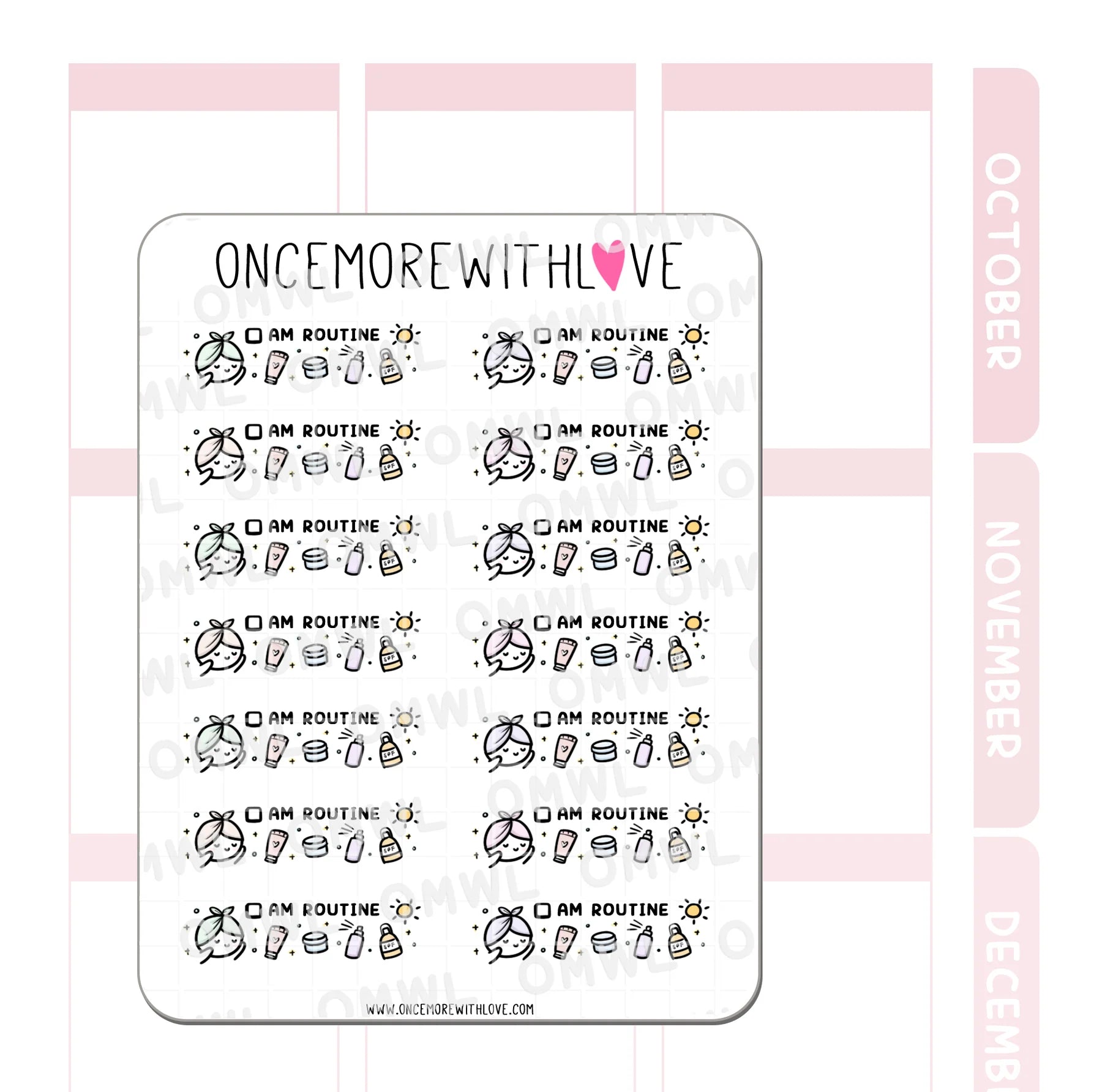 AM Routine Skincare Tracker