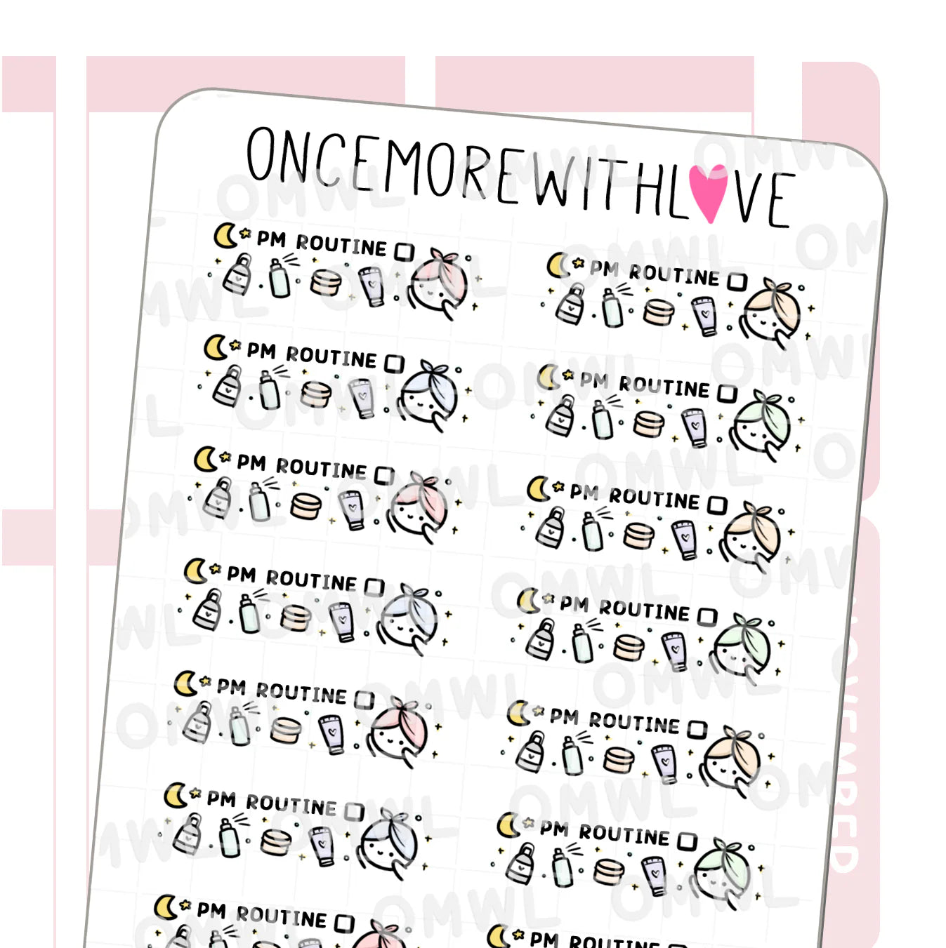 PM Routine Skincare Tracker