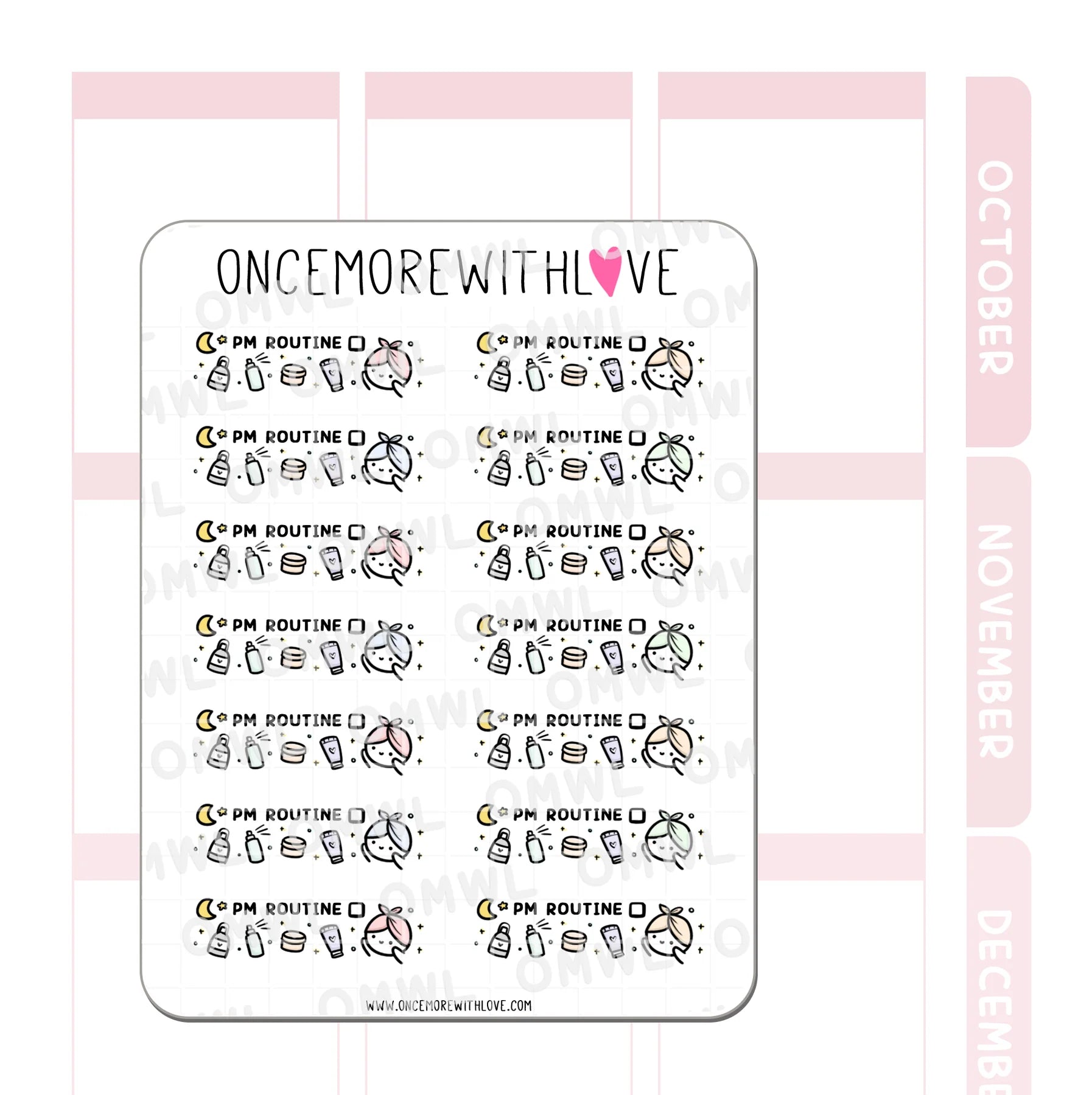 PM Routine Skincare Tracker