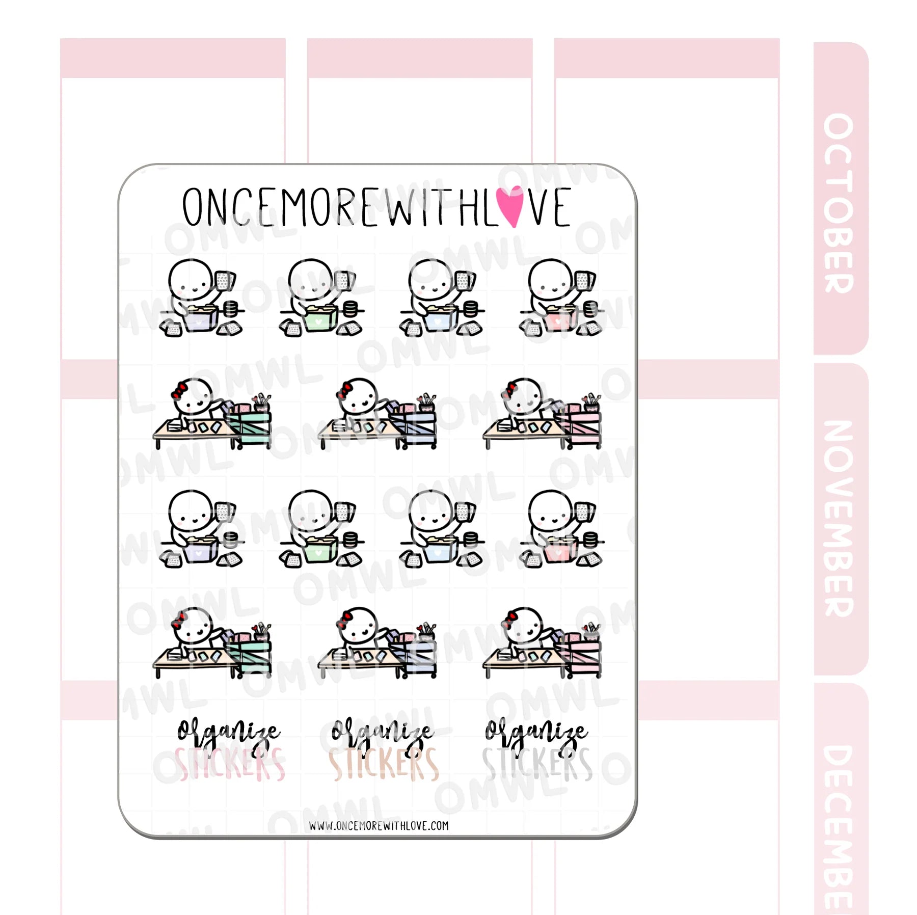 Organizing Stickers Time!