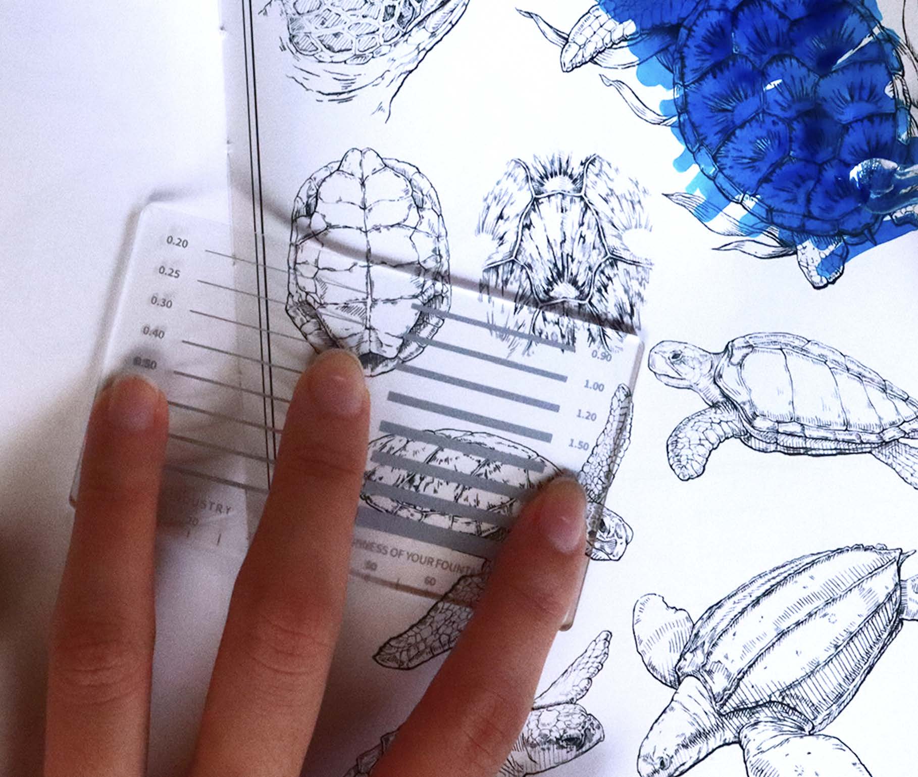 Fountain Pen Nib Size Gauge