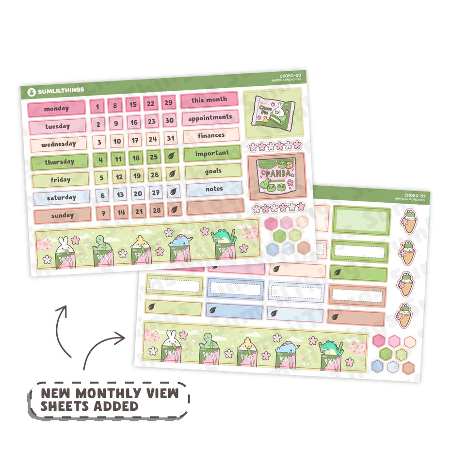 Hobonichi COUSIN Kit - Matcha Munchies