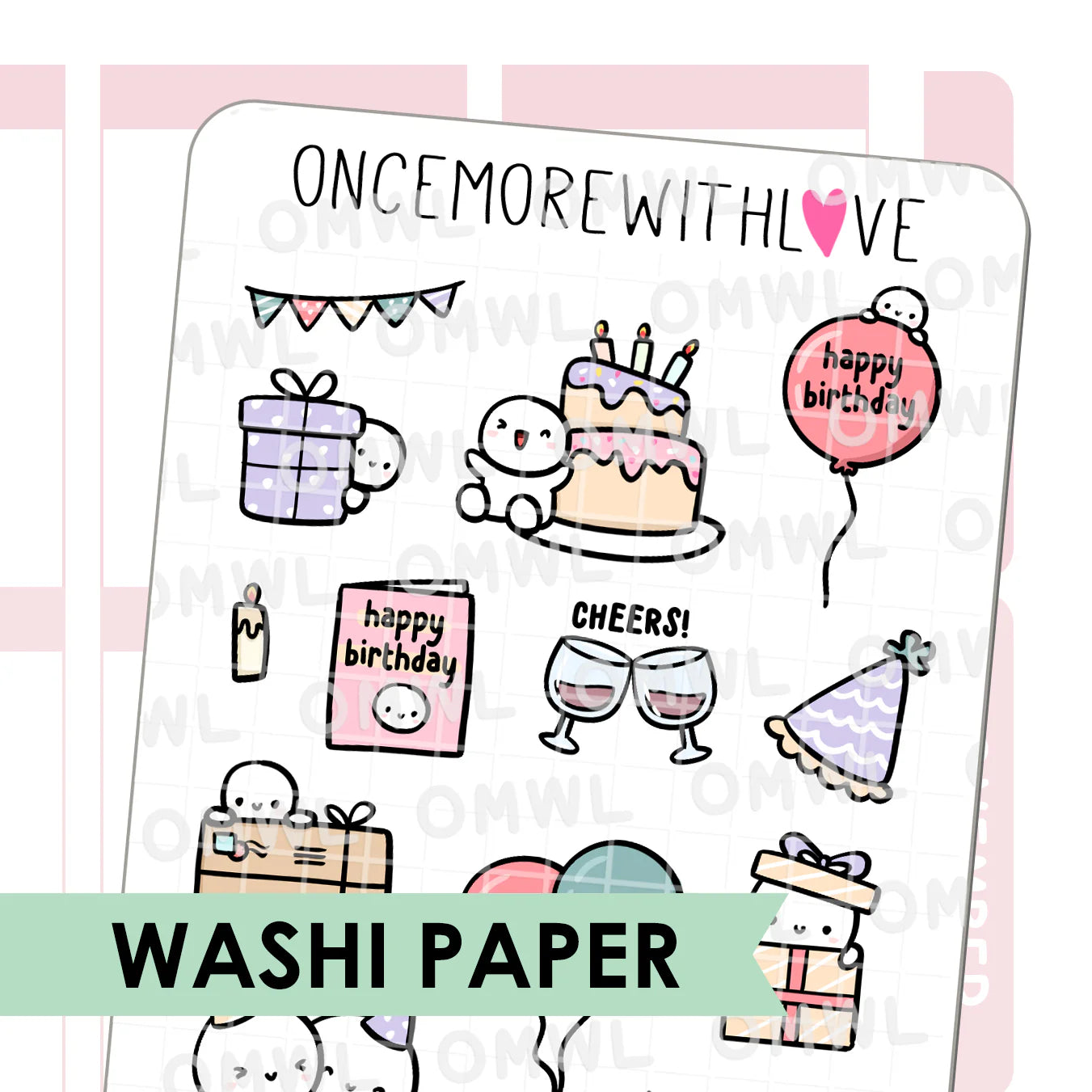 Large Birthday Deco Doodles