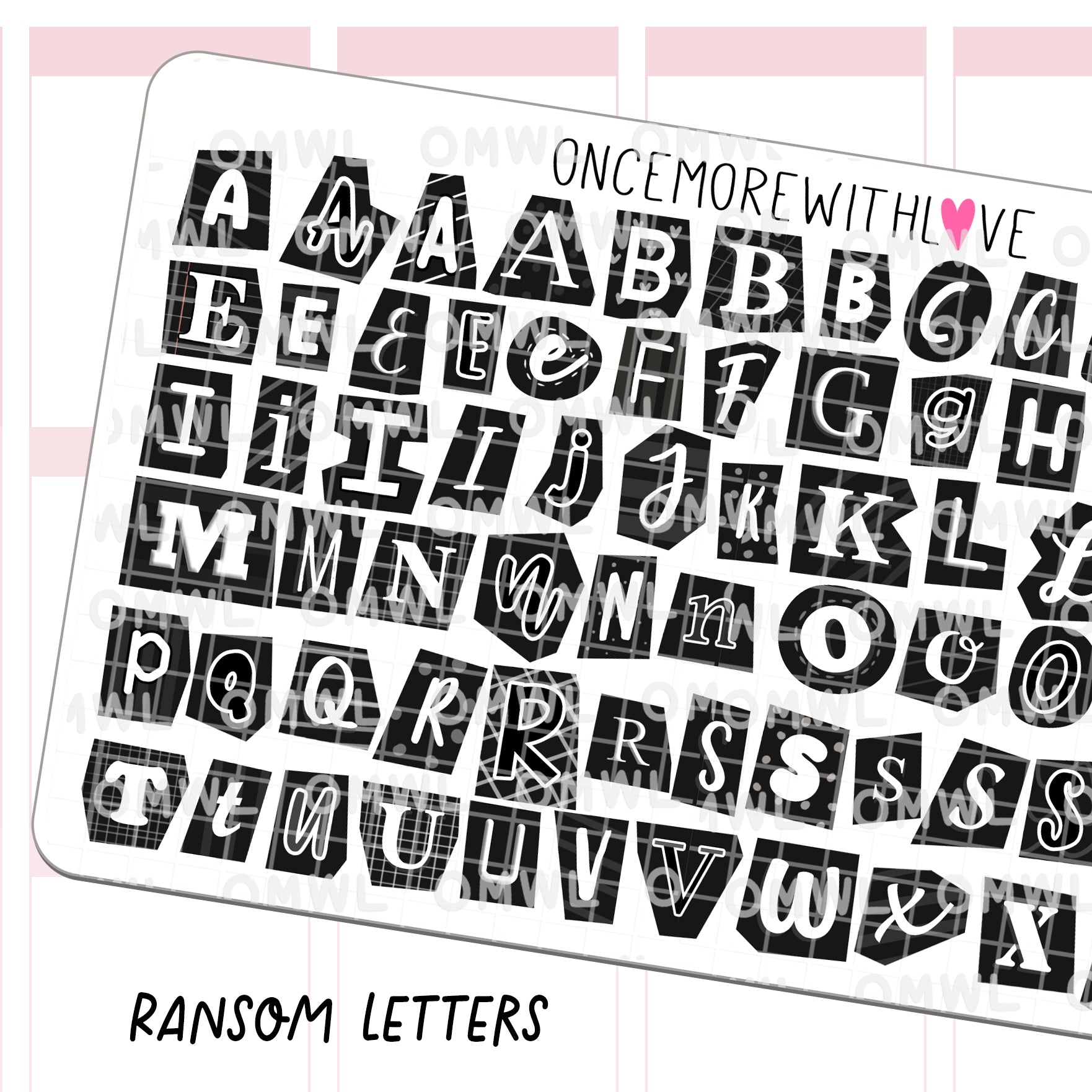 Ransom Letters (Black)