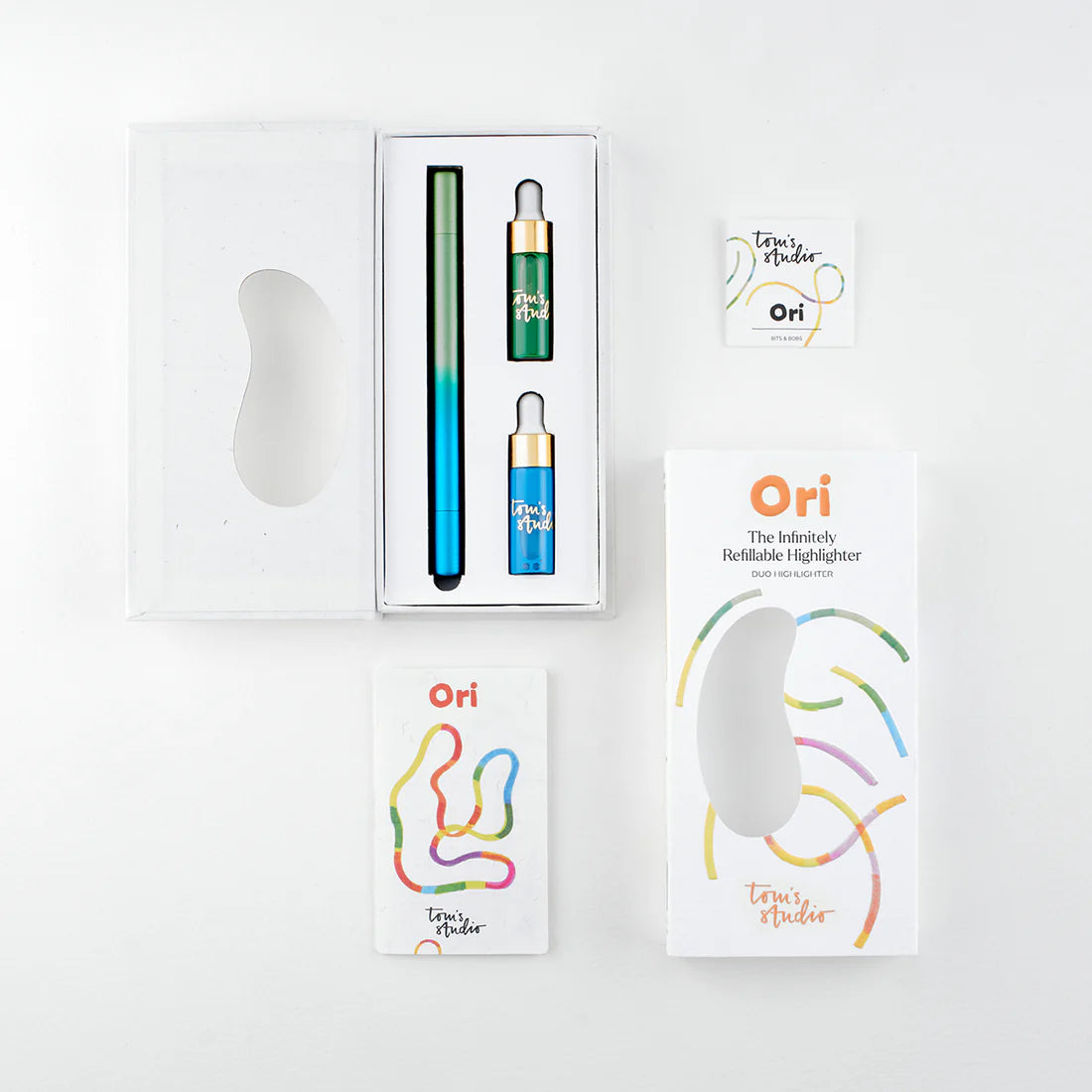 Ori – the infinitely refillable highlighter (Blue Green)