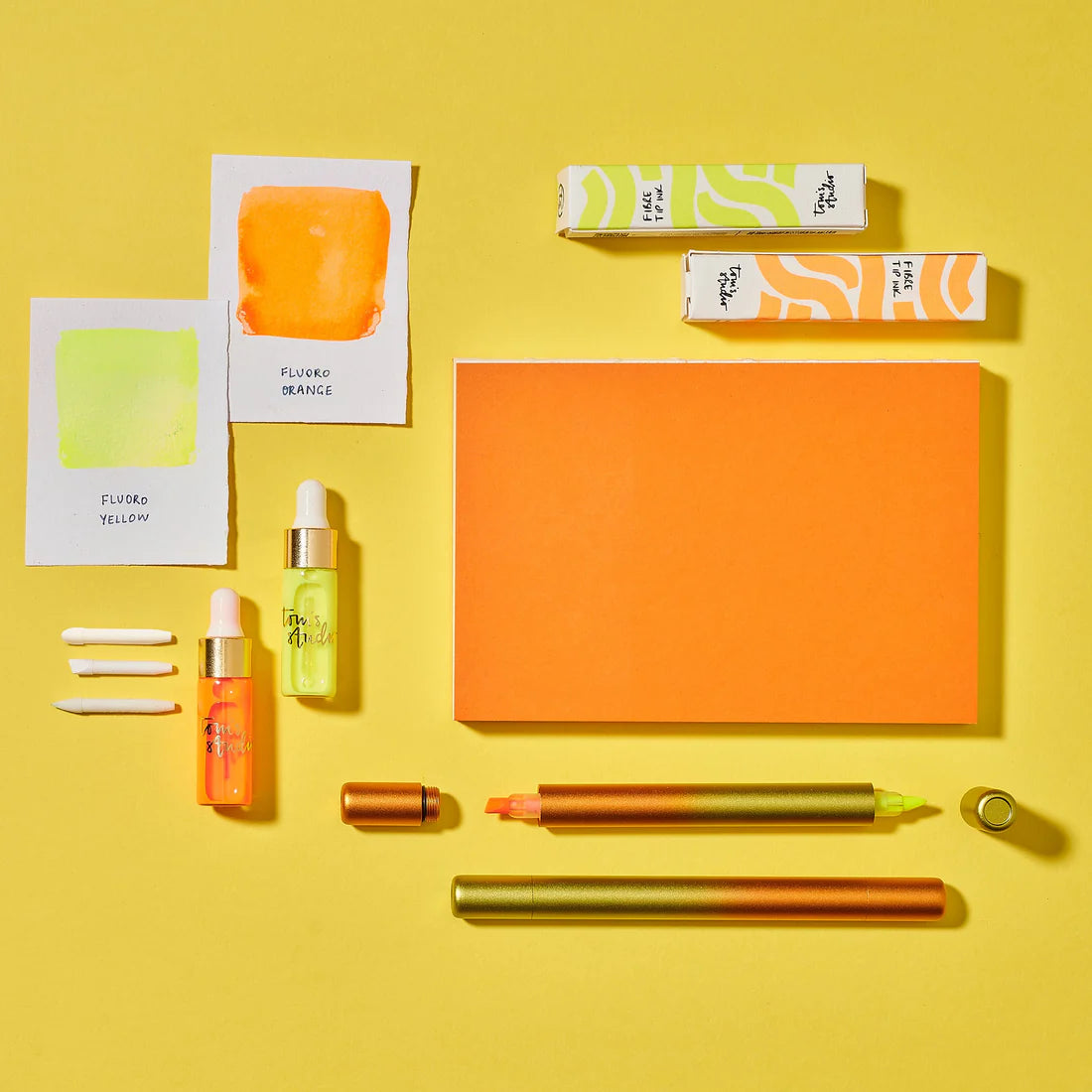 Ori – the infinitely refillable highlighter (Orange Yellow)