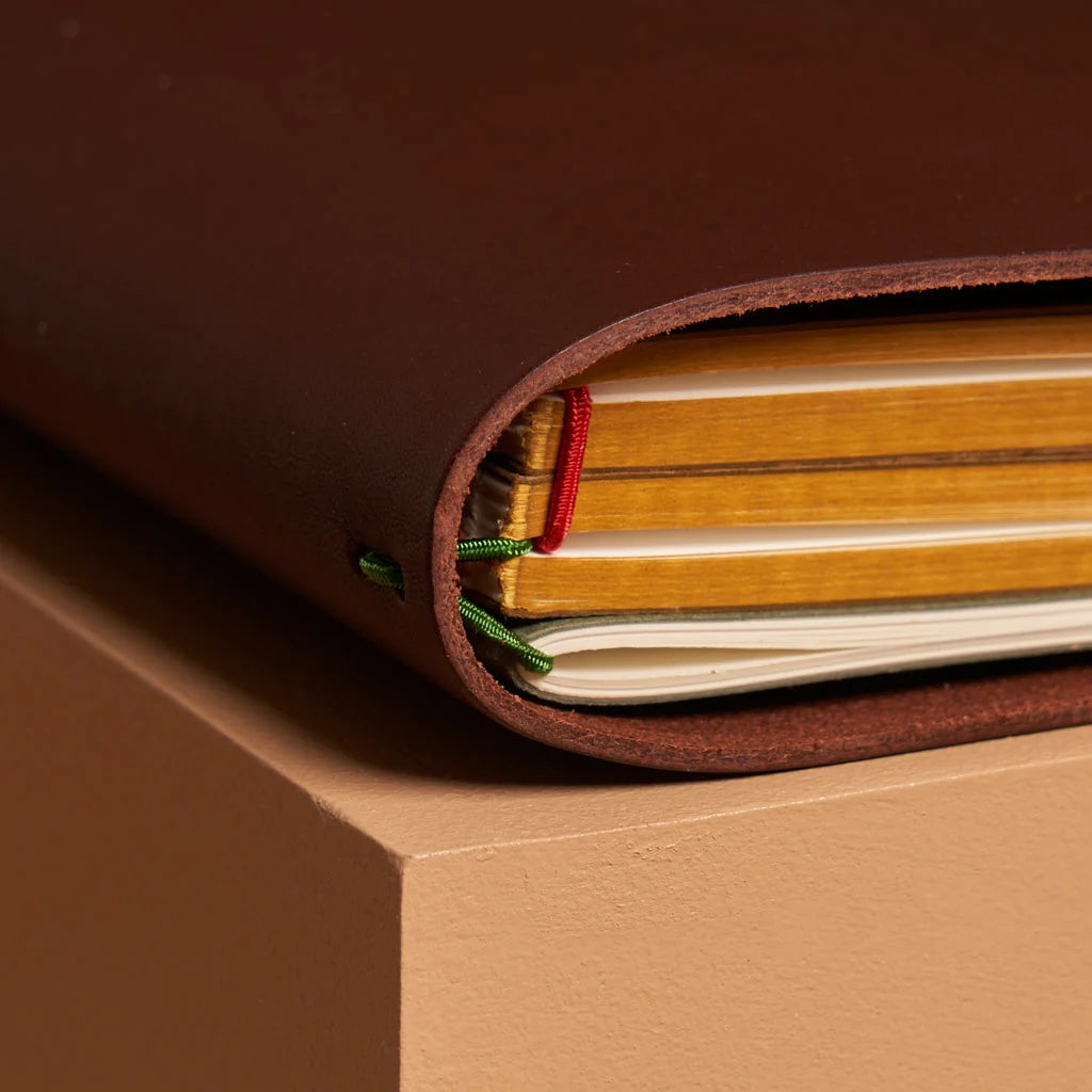 grand voyageur leather journal chestnut (a4)