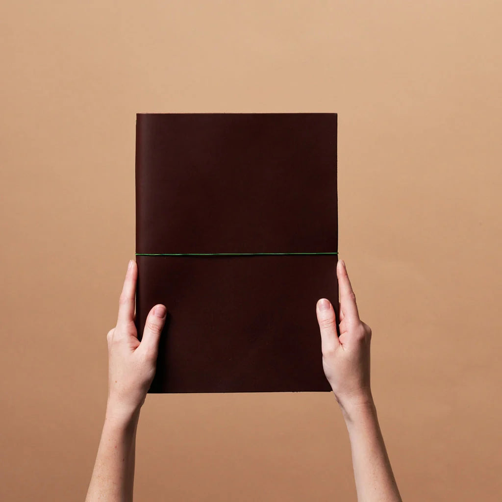 grand voyageur leather journal chestnut (a4)