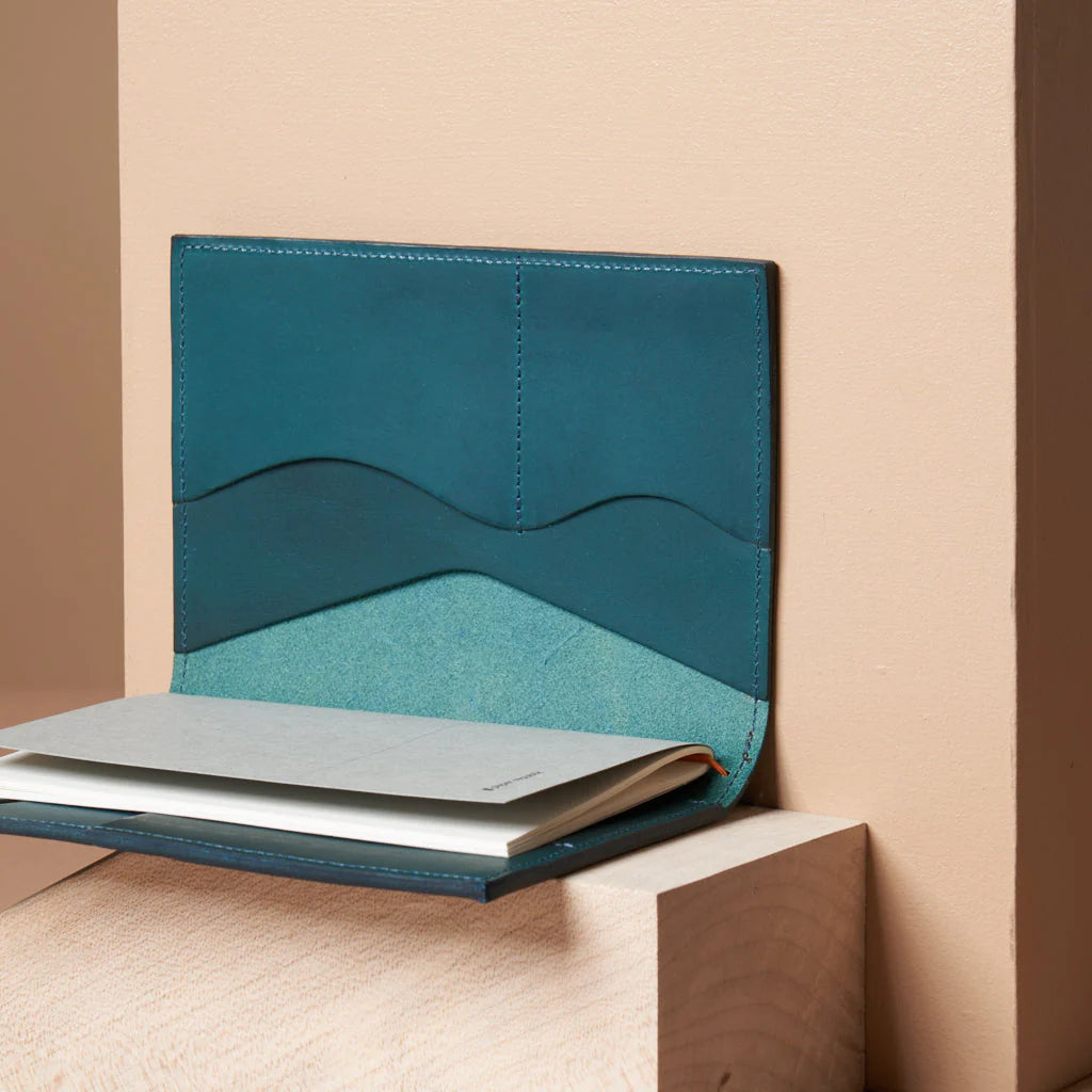 le portfolio petrol blue (a6)