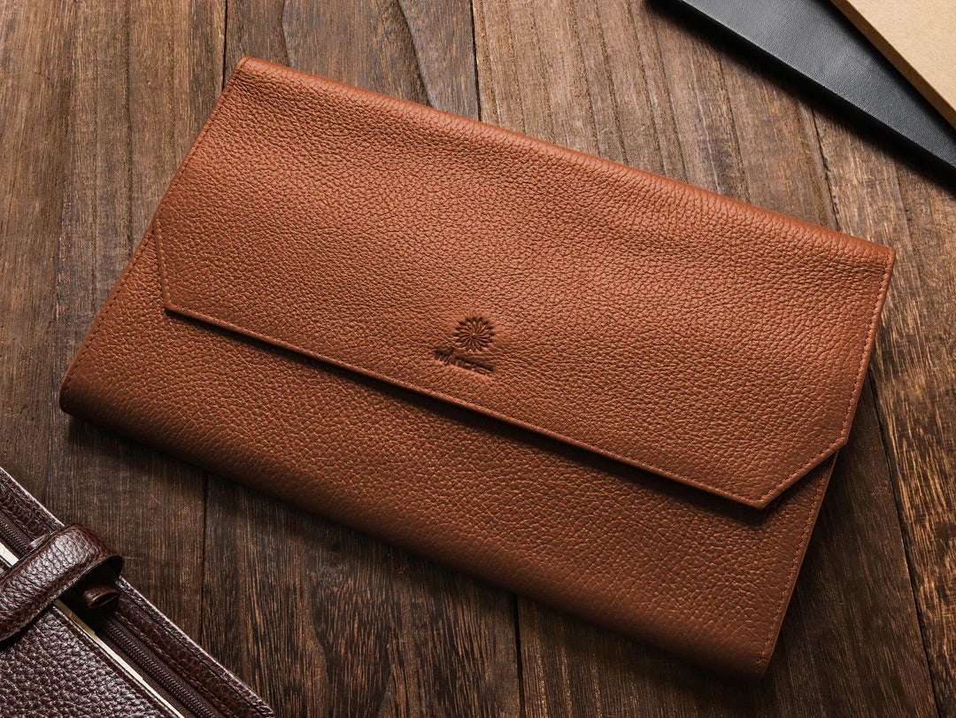 Penfolium 12 Pen Portfolio Brown