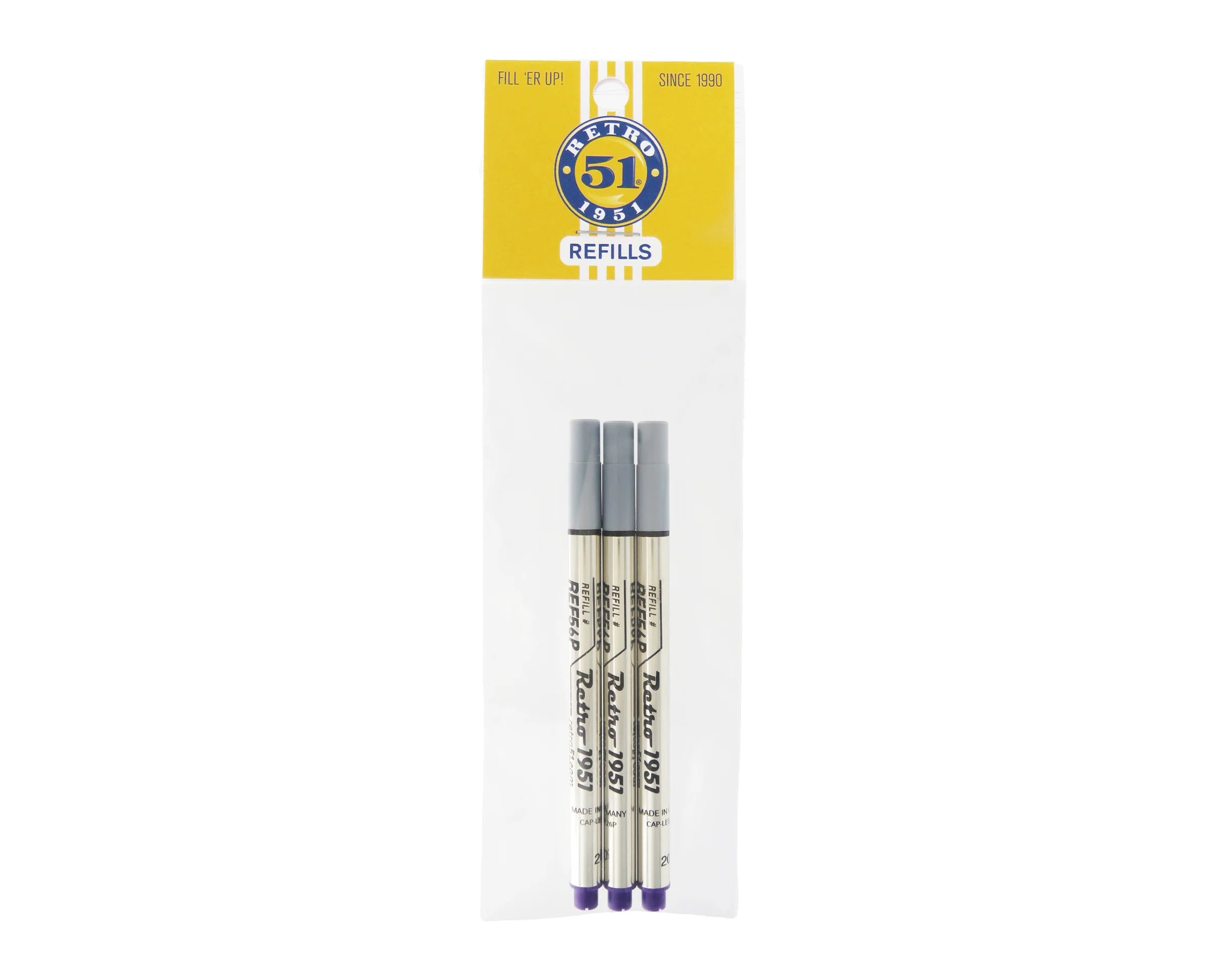 Capless Rollerball Refill 3pk