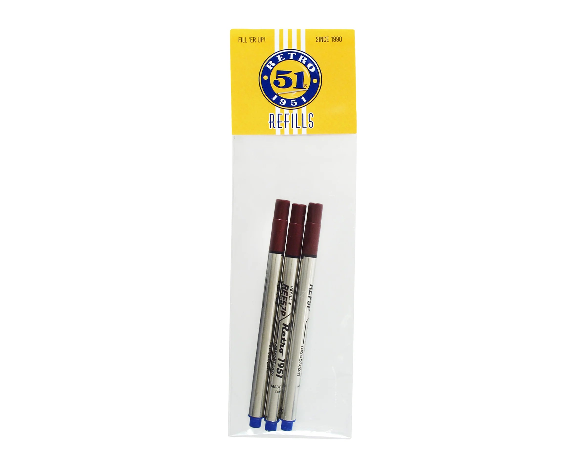 Capless Rollerball Refill 3pk