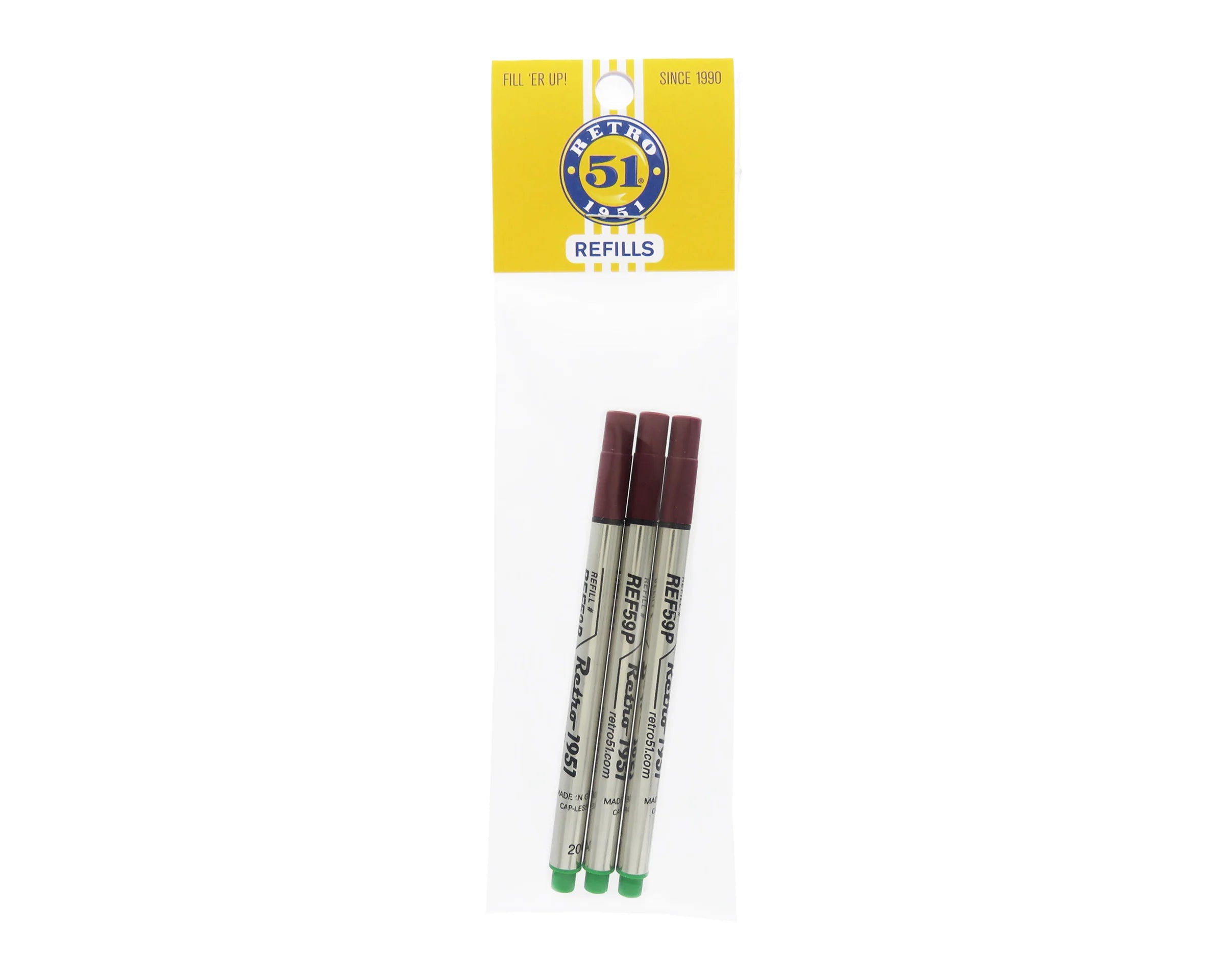 Capless Rollerball Refill 3pk
