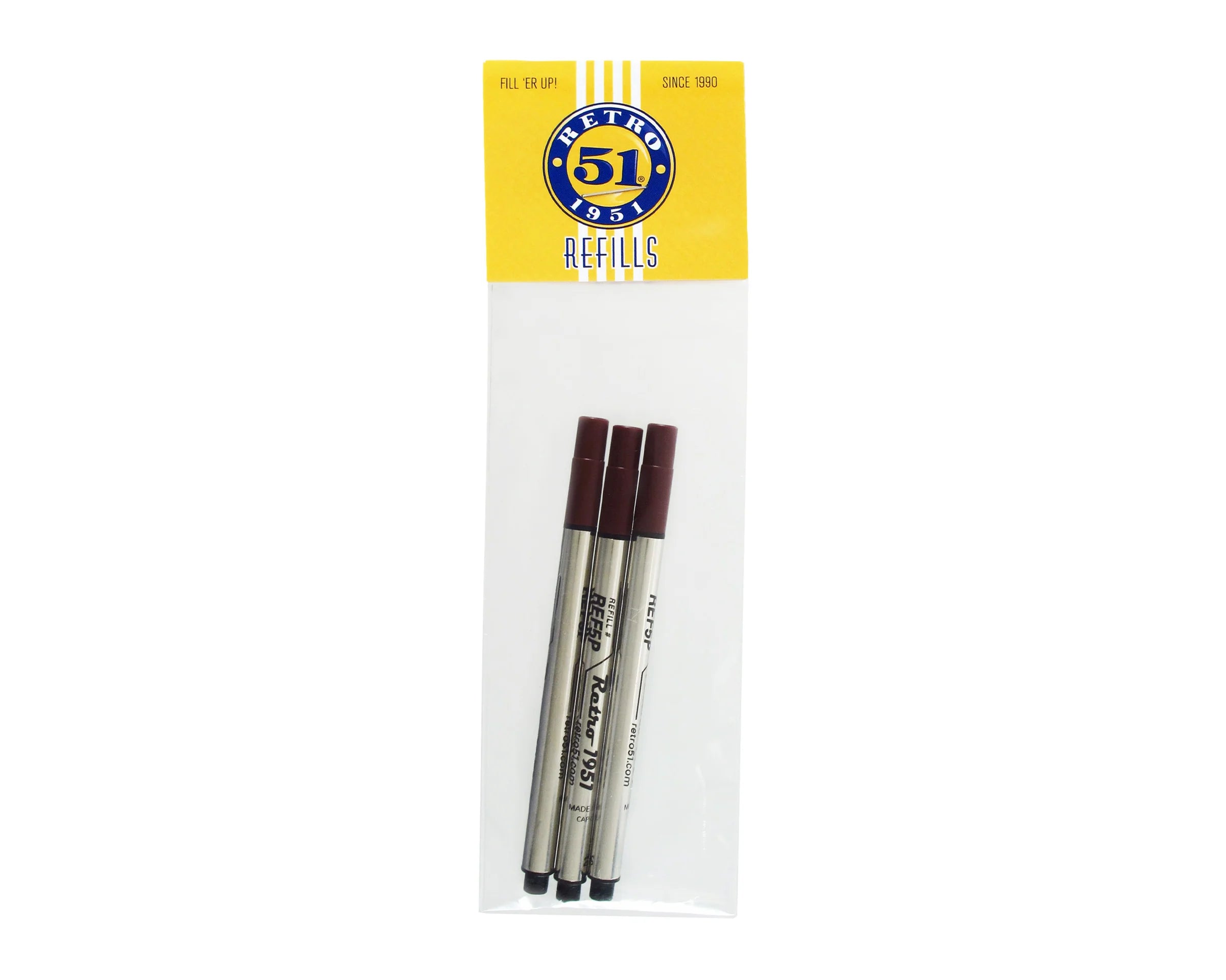 Capless Rollerball Refill 3pk