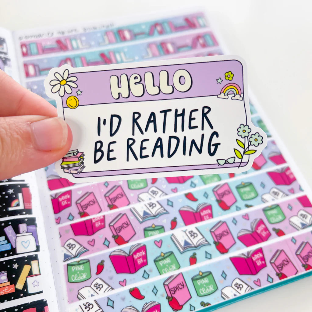 Rather Read Premium Vinyl Die Cut