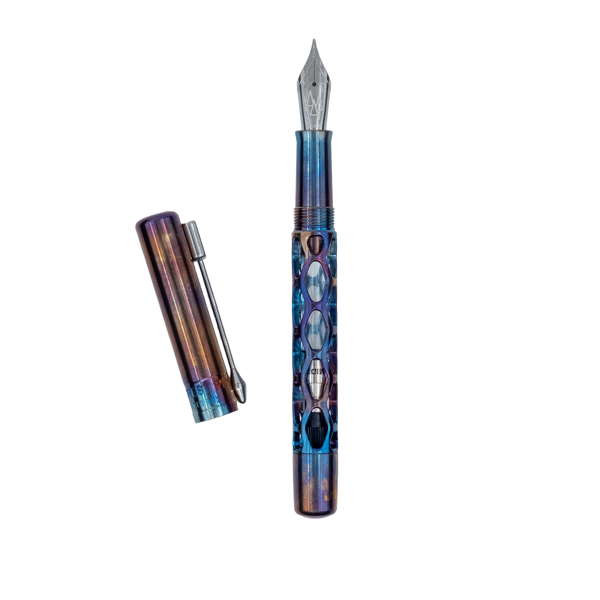 Rhombus Clip Stainless Steel Heat-Tinted