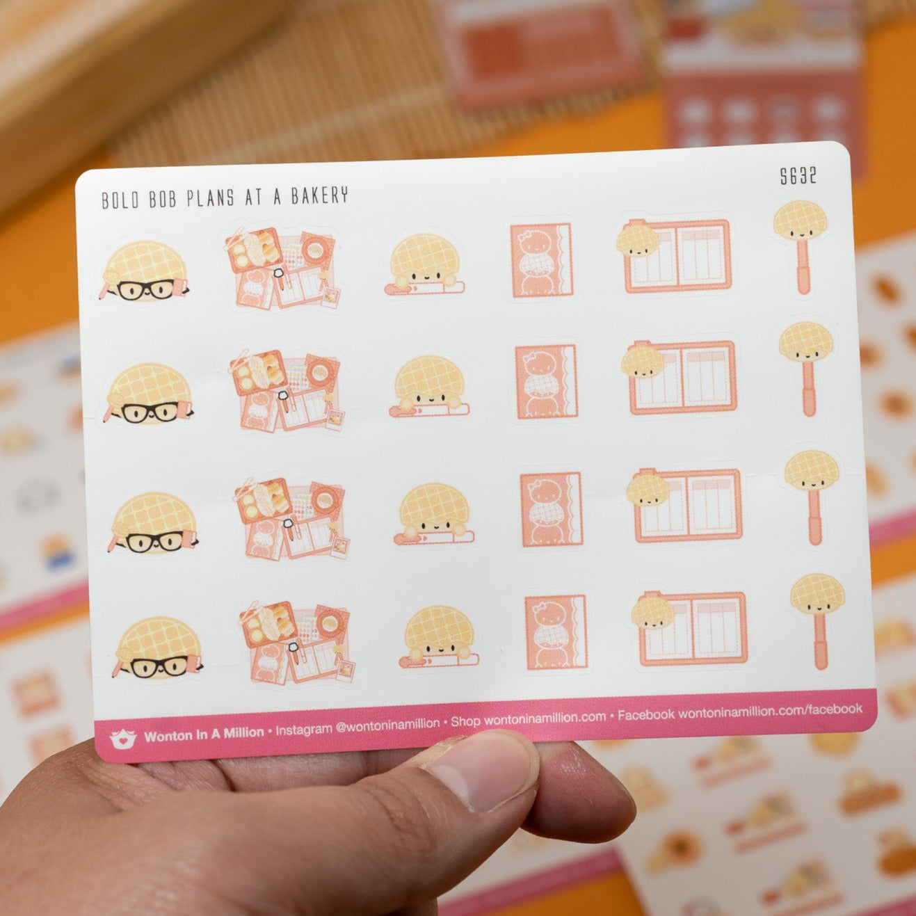 S632 | Bolo Bob Plans At A Bakery Planner Stickers
