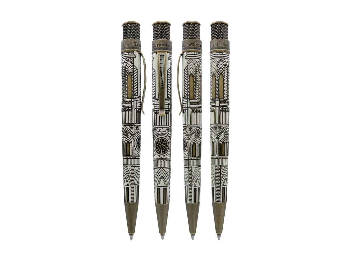 Tornado™ Vintage Metalsmith - Cathedral Rollerball Pen