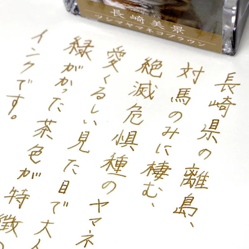 Nagasaki Beautiful Scenery Ink Tsushima Yamaneko Brown