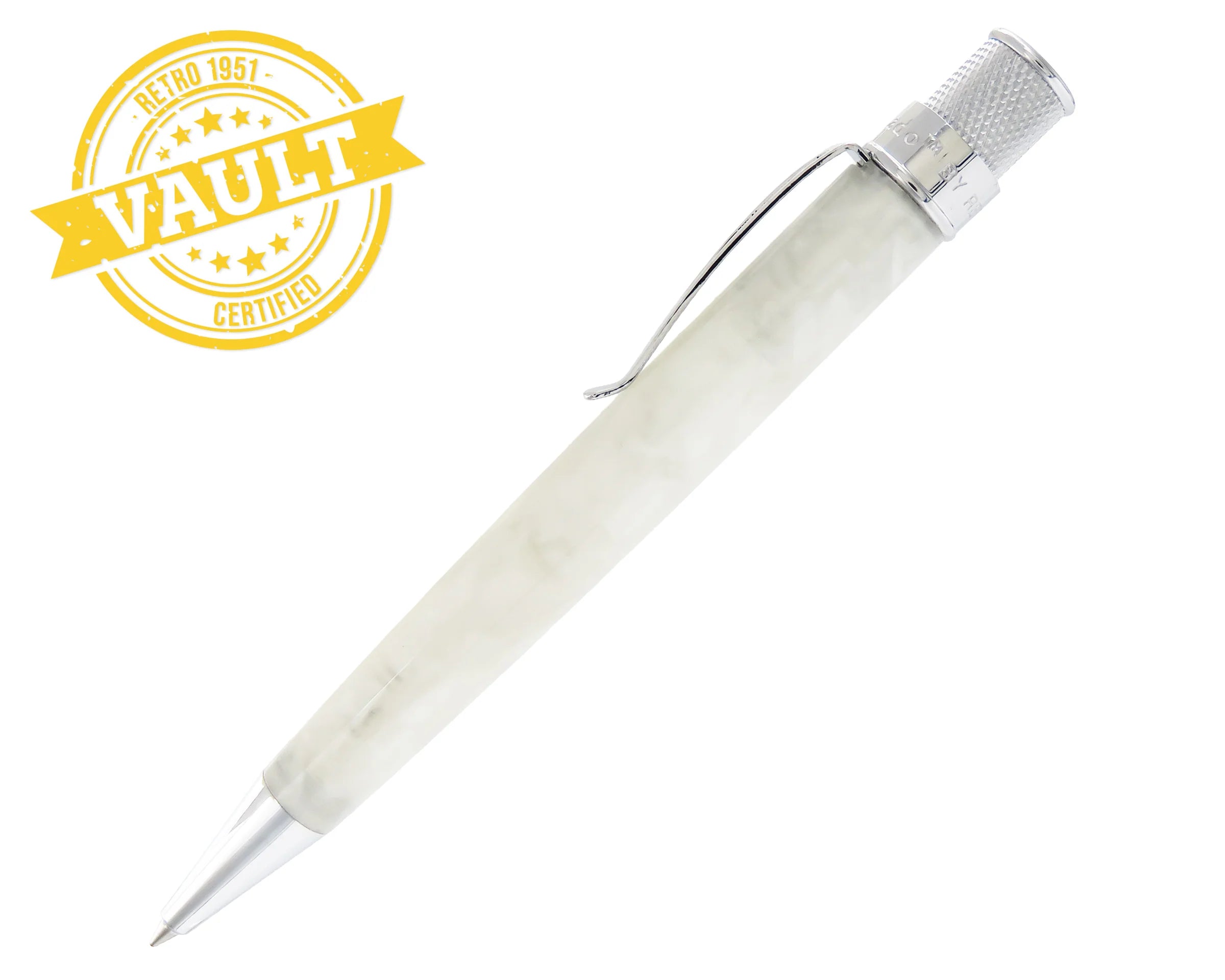 Retro51 Vault - Opal White Acrylic Tornado™ Rollerball
