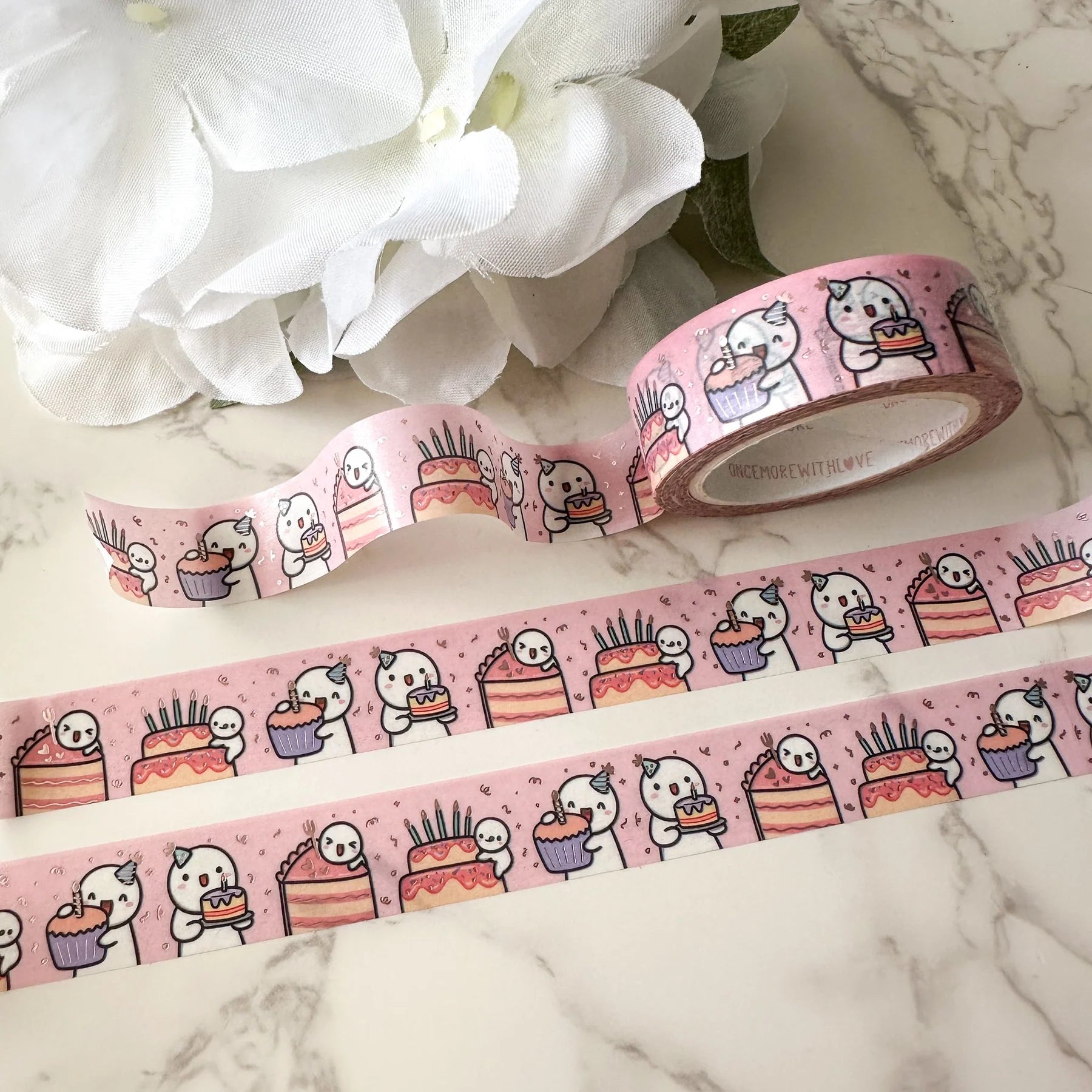 Birthday Cake 2.0 + Satin Pink Foil (15mm)