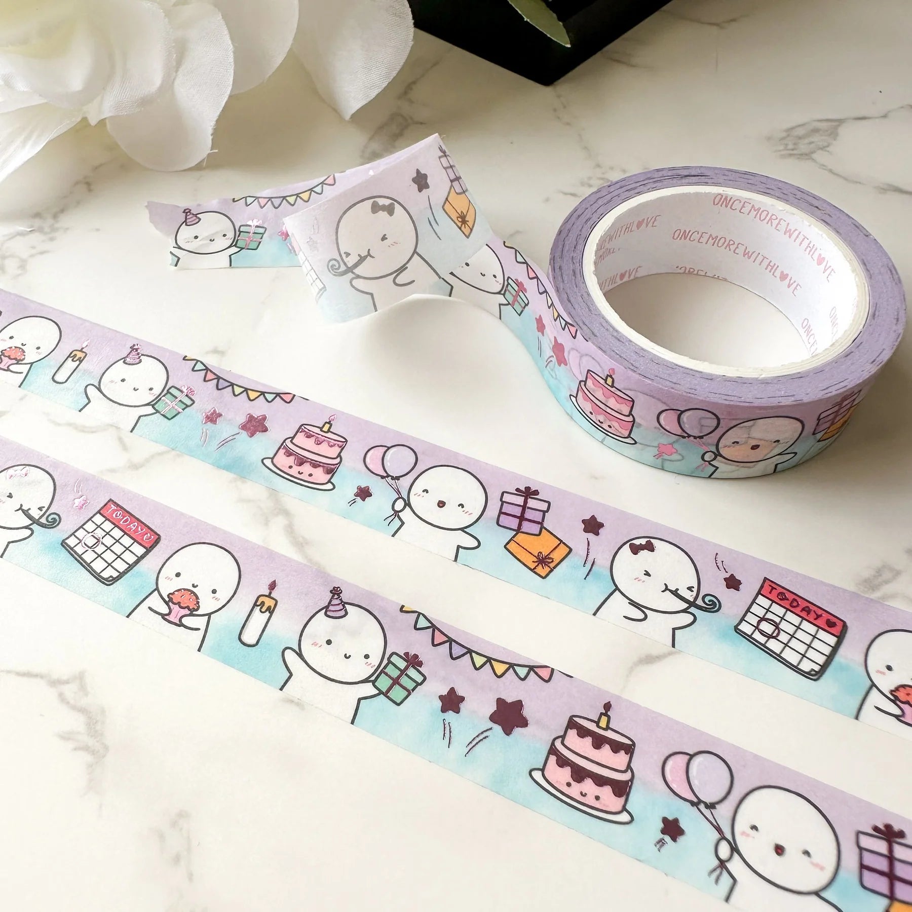 Happy Birthday 3.0 + Glossy Pink Foil (15mm)