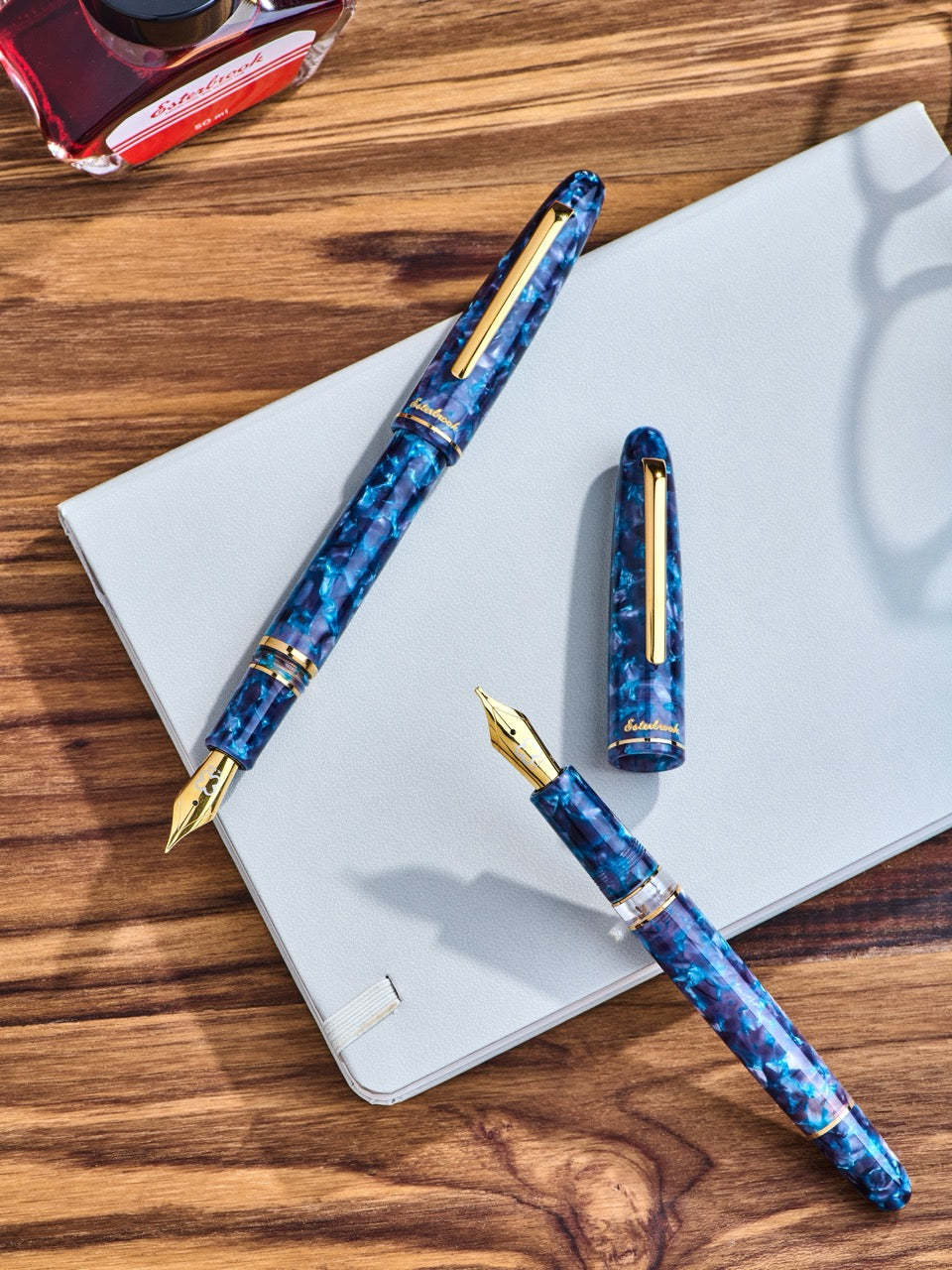 Estie Blue Moon Gold Trim