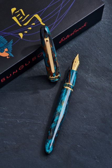 Esterbrook X Bungubox Kachofugetsu Kingfisher Estie (DiamondCast)