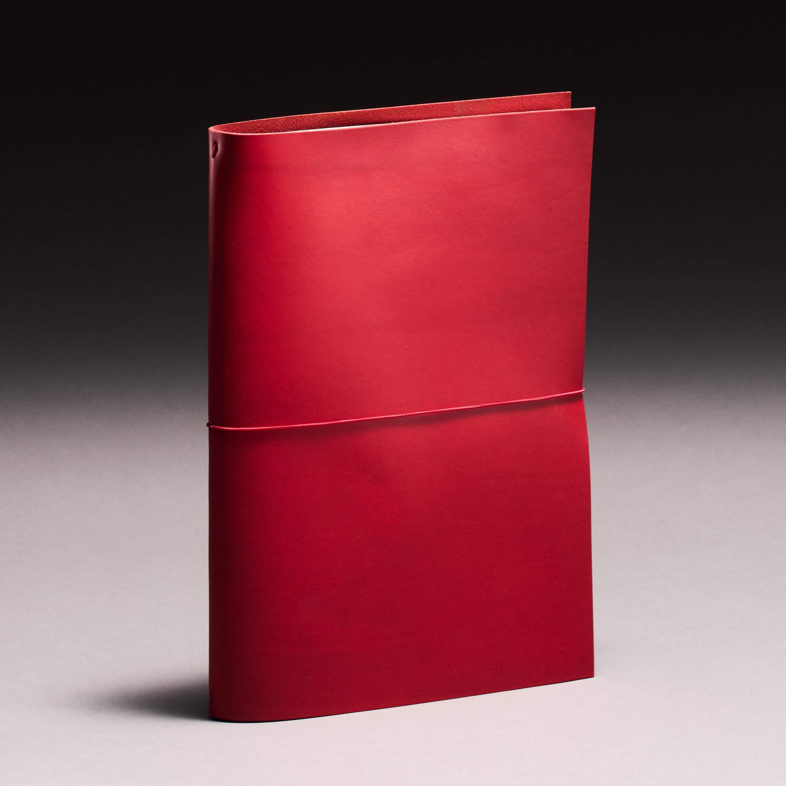 grand voyageur leather journal red (a4)